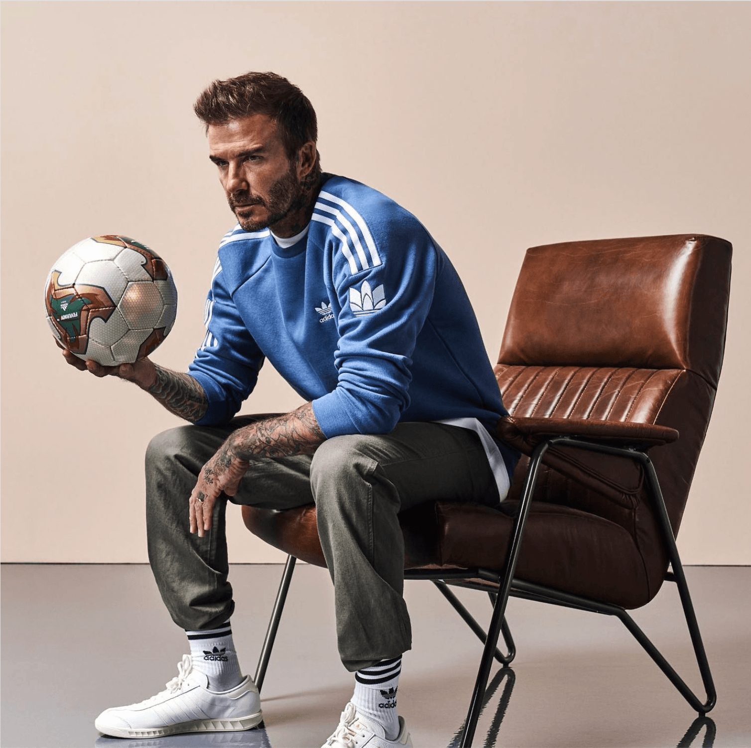 David Beckham With Soccer Ball
